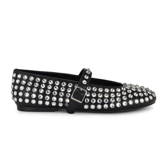 Nine West Emmil Studded Mary Jane Flats - Picture 1 of 5